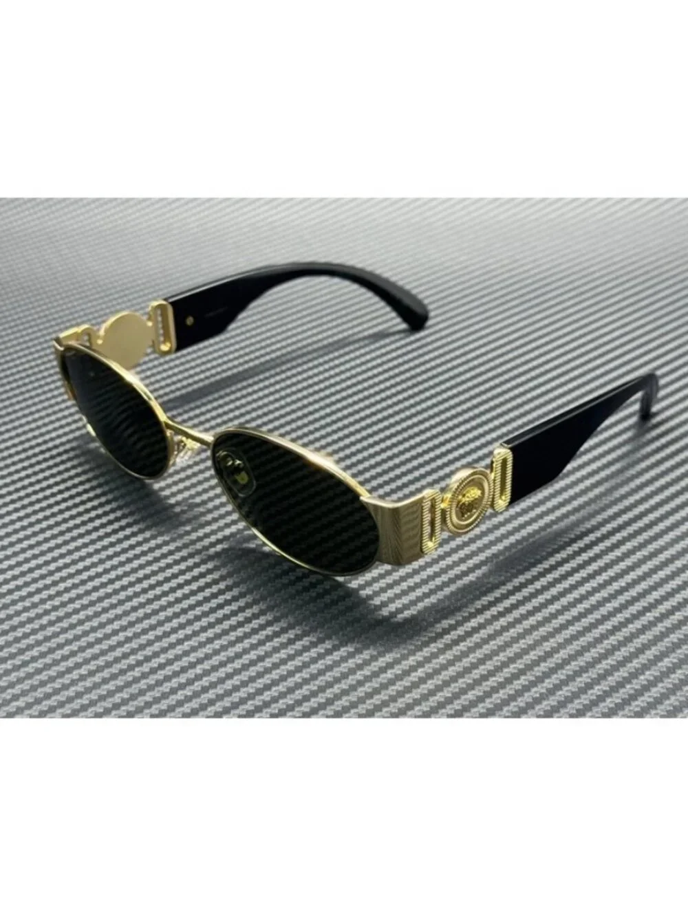 New Versace Men Gold Sunglasses 56-18-140